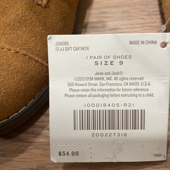 Never worn, with tags - Janie and Jack toddler size 9 boots. - Picture 3 of 3